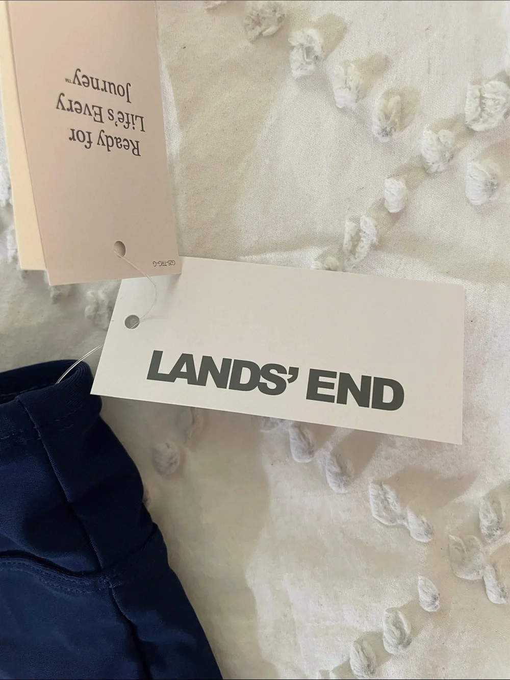 Lands' End Women's High-Waist Swim Briefs - Navy nwt